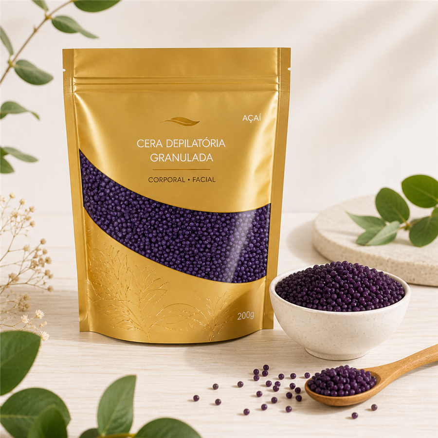 Cera granulada de açaí