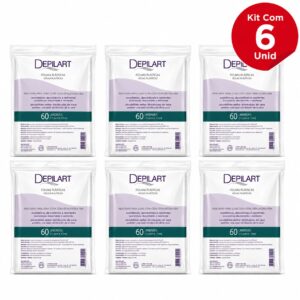 KIT 60UN FOLHAS PLÁSTICAS P/ DEPILAÇÃO 60 FOLHAS