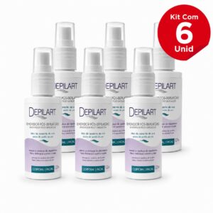 KIT 6UN REMOVEDOR PÓS DEPILATÓRIO SEMENTE DE UVA 120ML
