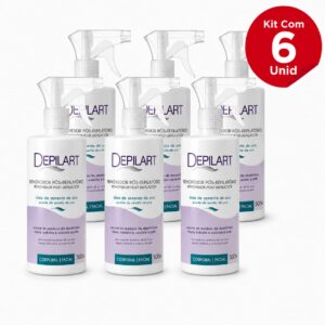 KIT 6UN REMOVEDOR PÓS DEPILATÓRIO SEMENTE DE UVA 500ML